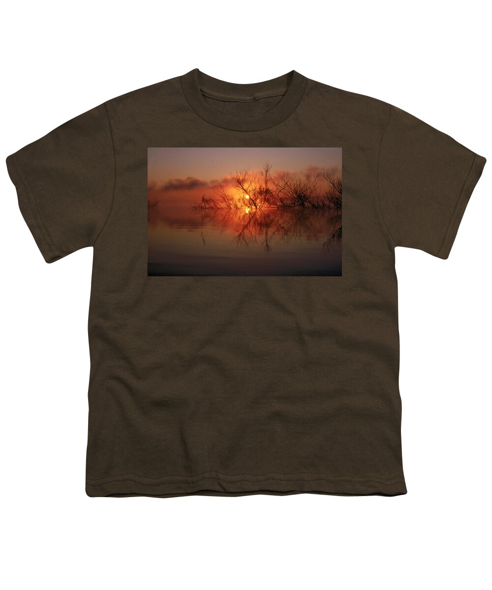 Astronomy Youth T-Shirt featuring the photograph North Carolina Sunrise by Frederica Georgia