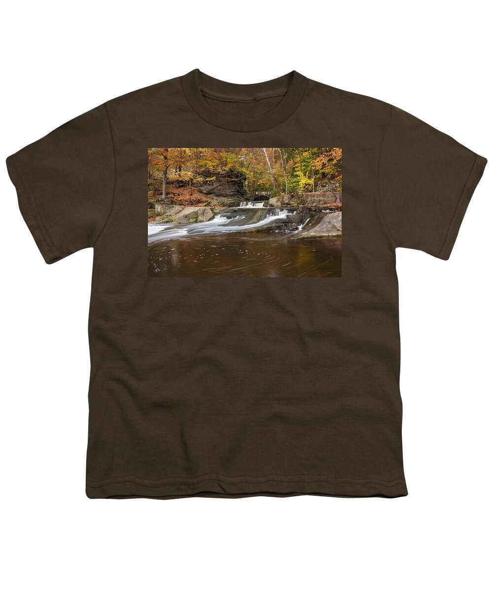 Waterfalls Youth T-Shirt featuring the photograph Olmstead Falls by Dale Kincaid