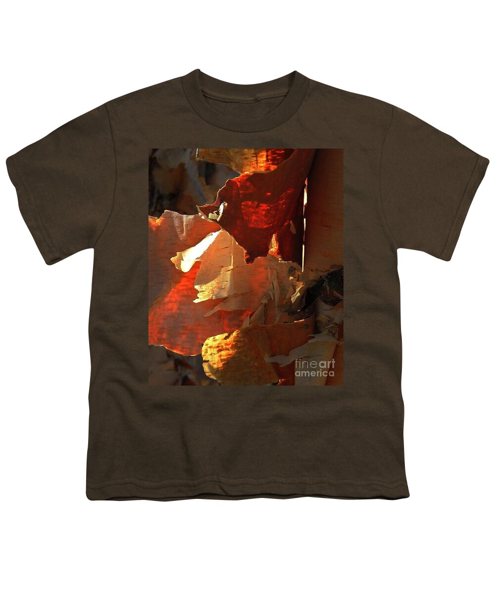 Abstract Youth T-Shirt featuring the photograph Peeling Off The Layers by Marcia Lee Jones