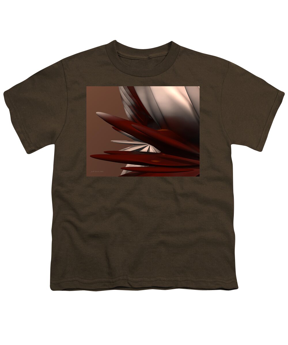 Petals Youth T-Shirt featuring the digital art Petals and Stone 2 by Judi Suni Hall