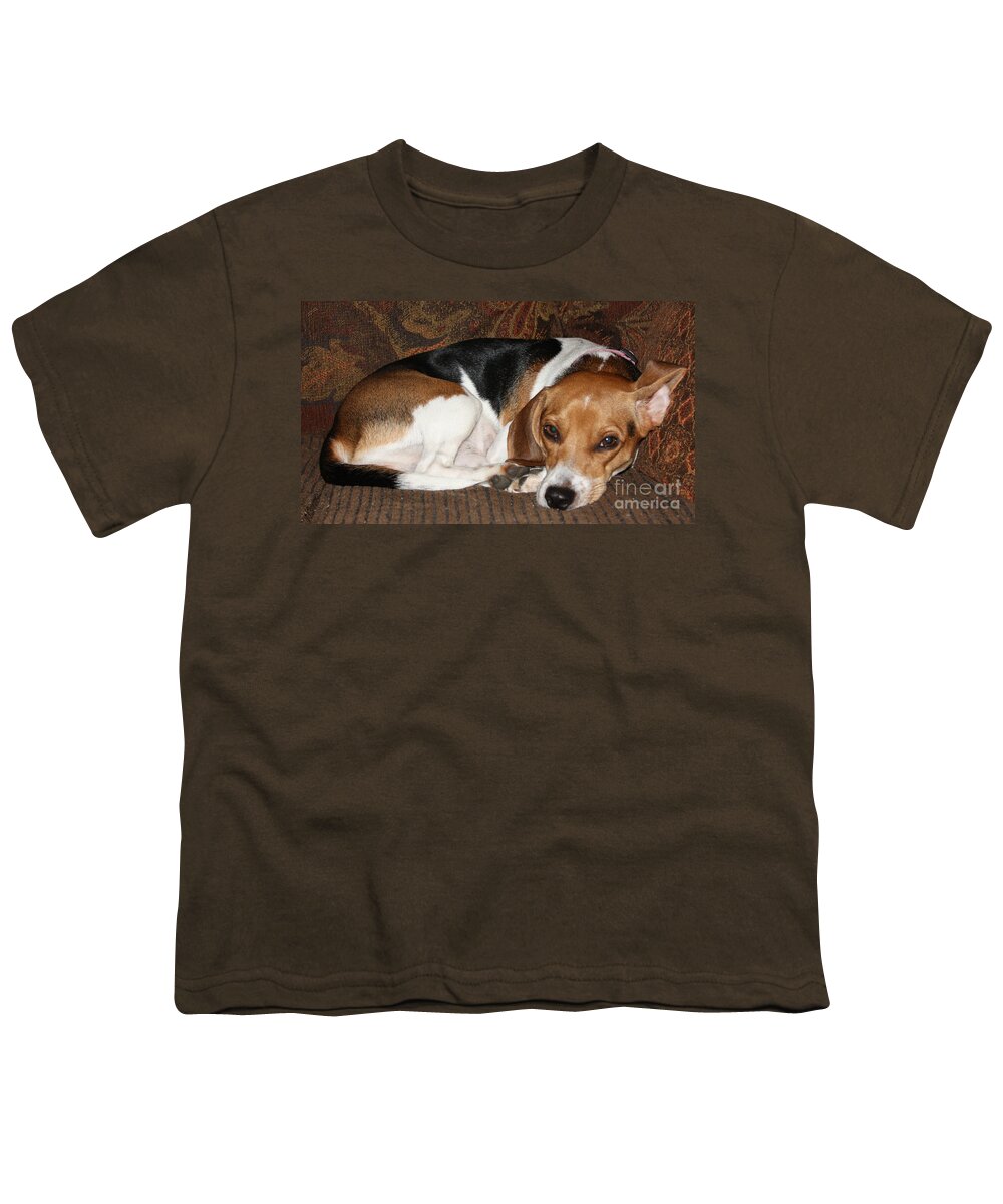 Ruff Day Youth T-Shirt featuring the photograph Ruff Day by John Telfer