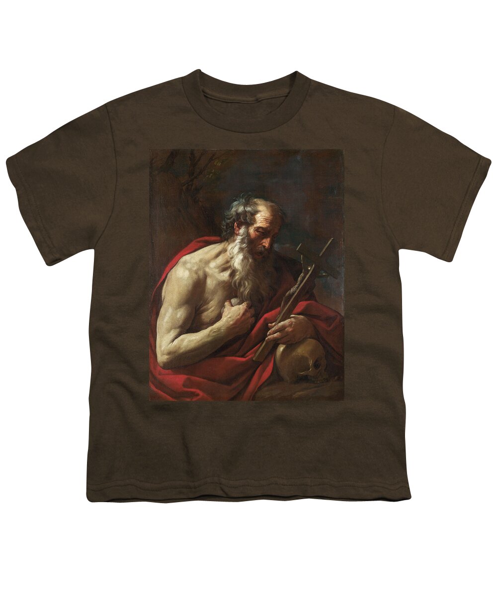 Guido Reni Youth T-Shirt featuring the painting Saint Jerome by Guido Reni