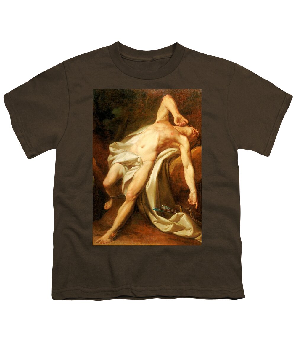 Saint Sebastian Youth T-Shirt featuring the painting Saint Sebastian by Nicolas Guy Brenet