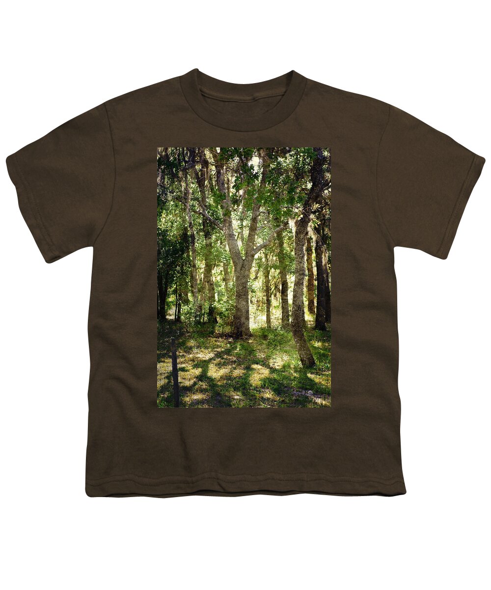 Trees Youth T-Shirt featuring the photograph Shadow Forest by Judy Hall-Folde