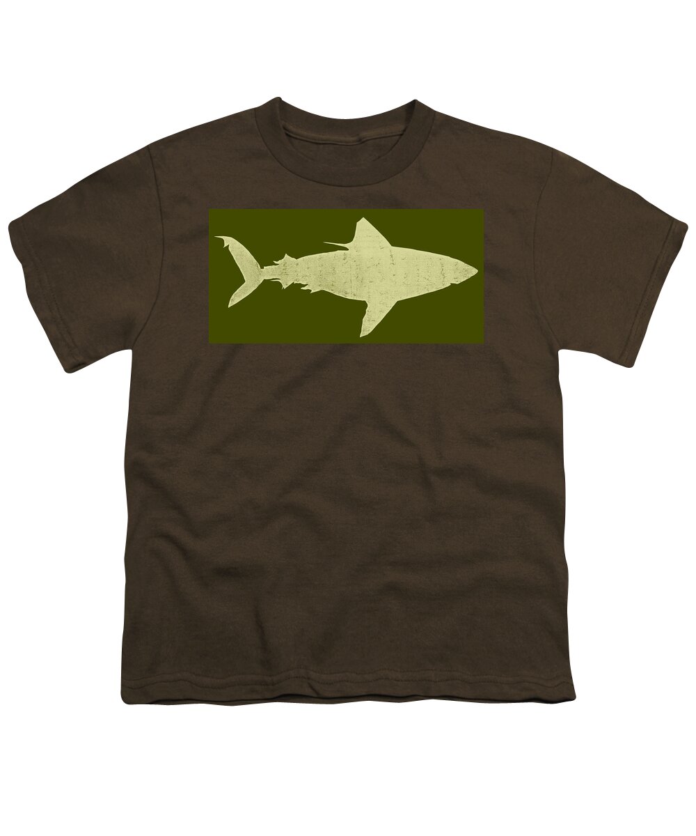 Shark Youth T-Shirt featuring the digital art Shark by Michelle Calkins