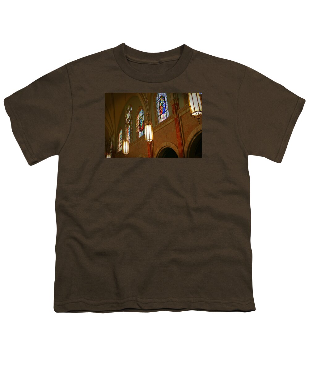 Holy Hill Youth T-Shirt featuring the photograph Shine Upon Thee by Susan McMenamin