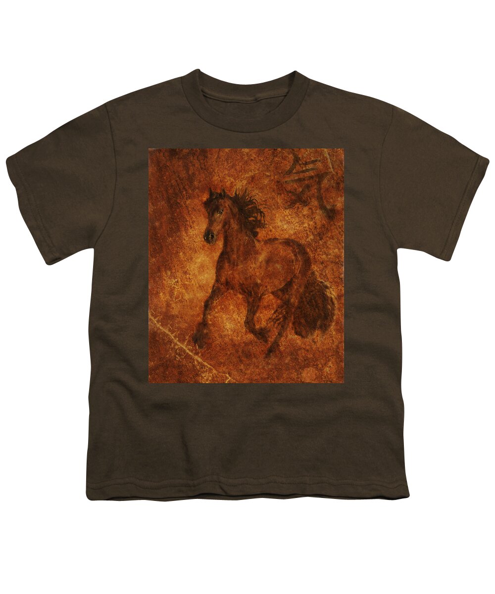Chinese Horse Art Youth T-Shirt featuring the photograph Spirit by Melinda Hughes-Berland