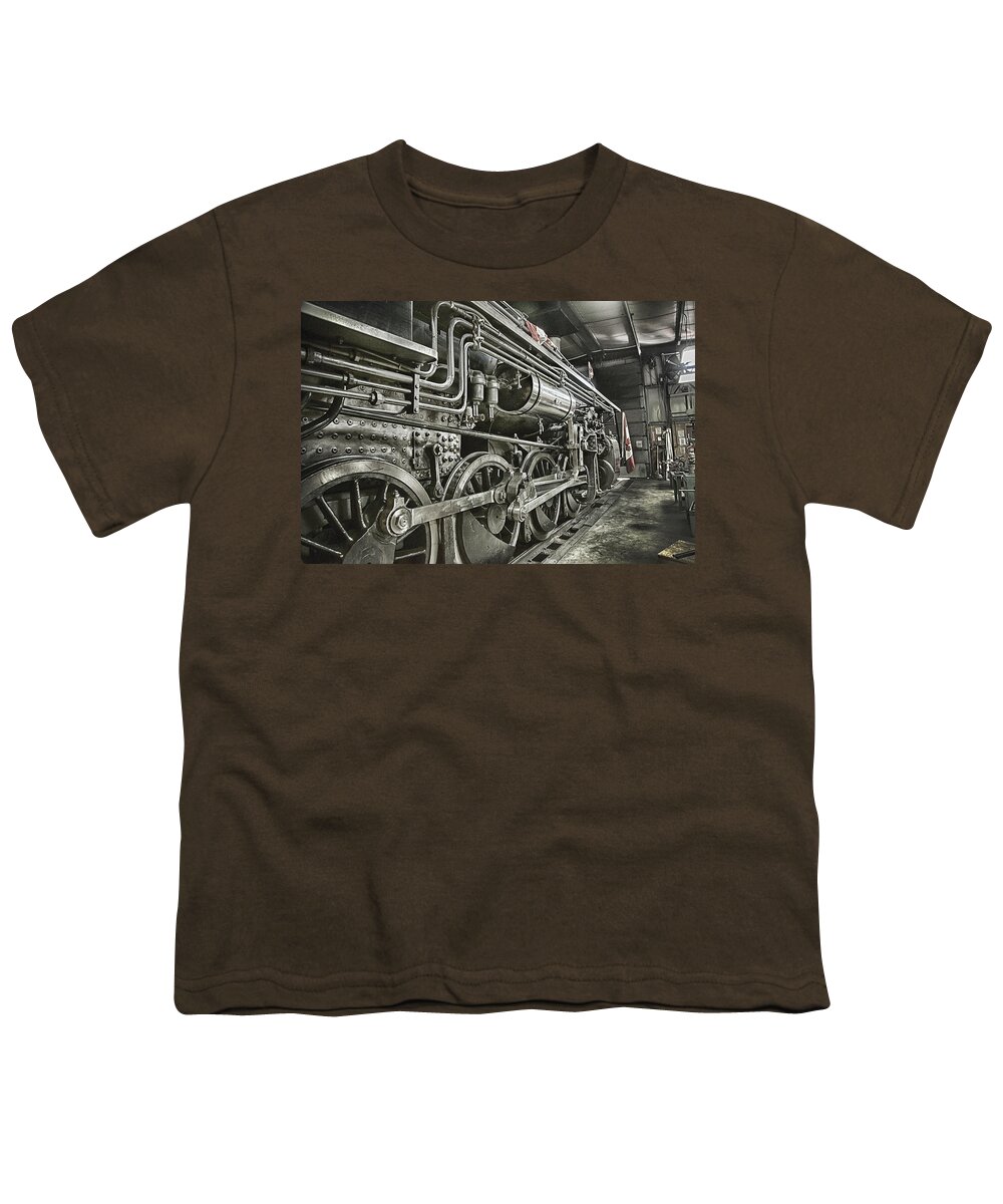 Steam Youth T-Shirt featuring the photograph Steam Locomotive 2141 by Theresa Tahara