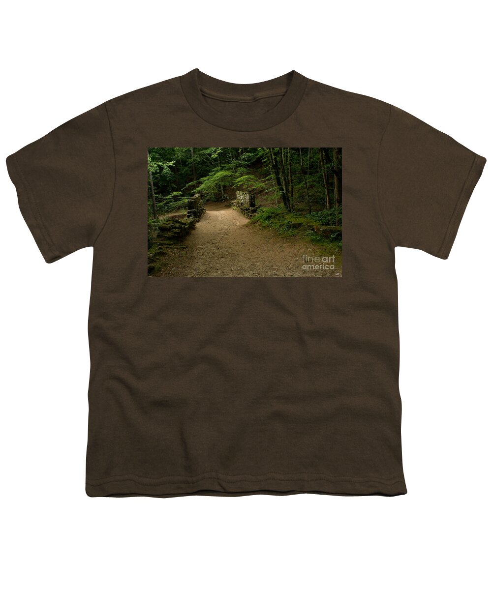 Sandra Clark Youth T-Shirt featuring the photograph Stroll in the Evening Across Poinsett Bridge by Sandra Clark