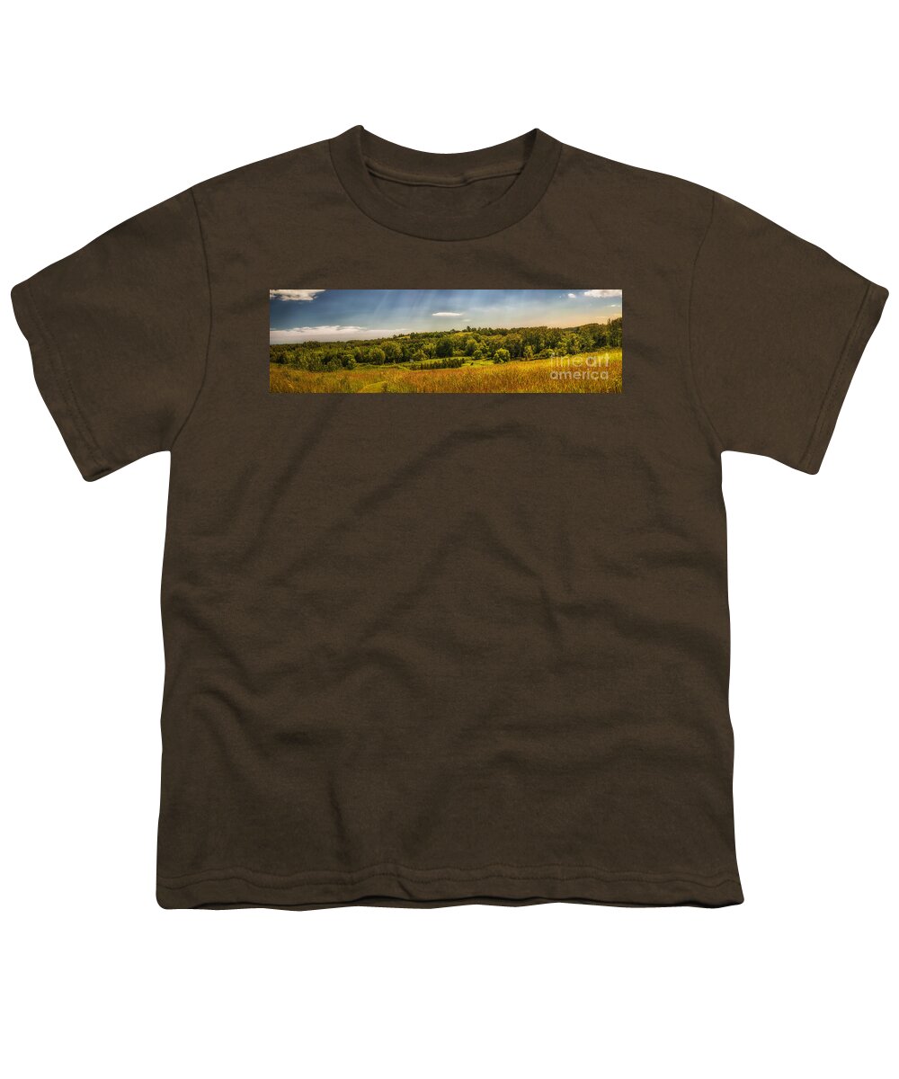 Landscape Youth T-Shirt featuring the photograph Summer countryside by Elena Elisseeva