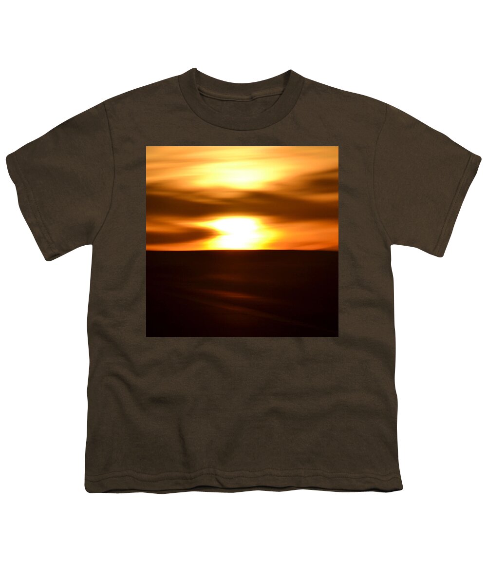 Sunset Youth T-Shirt featuring the photograph Sunset Abstract II by Nadalyn Larsen