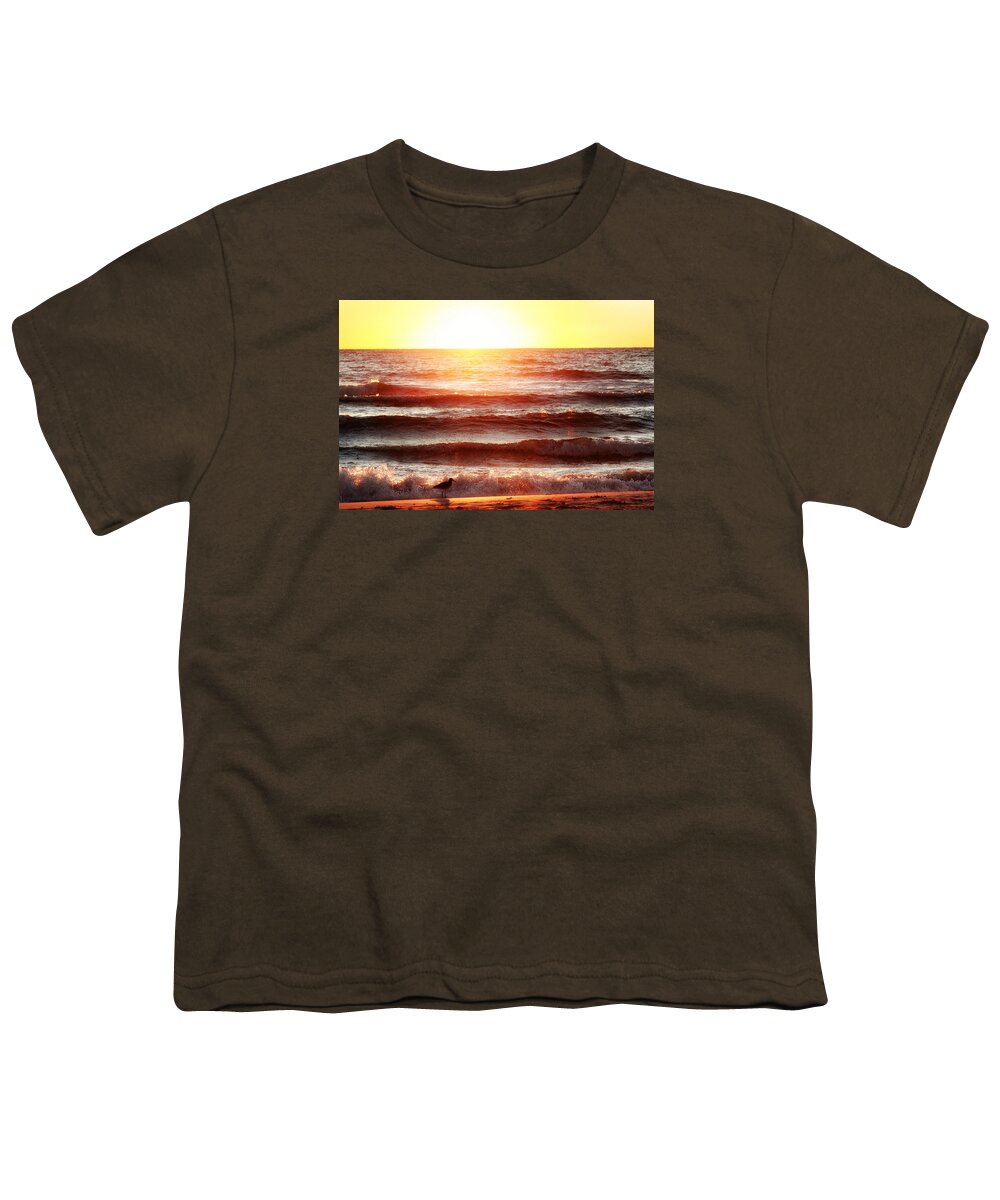 Sunset Youth T-Shirt featuring the photograph Sunset Beach by Daniel George