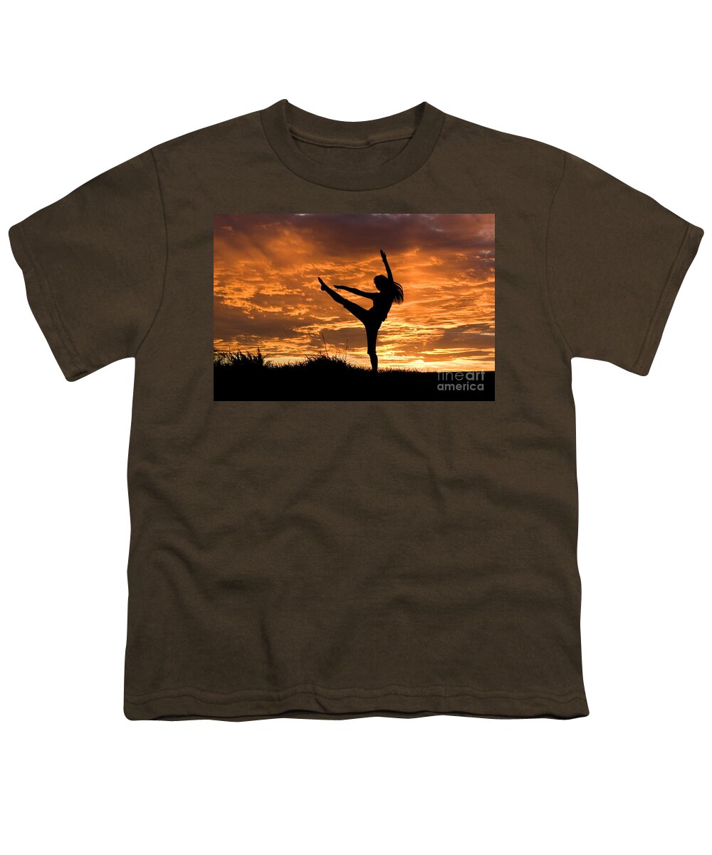 Sunset Youth T-Shirt featuring the photograph Sunset Jubilation by Cindy Singleton