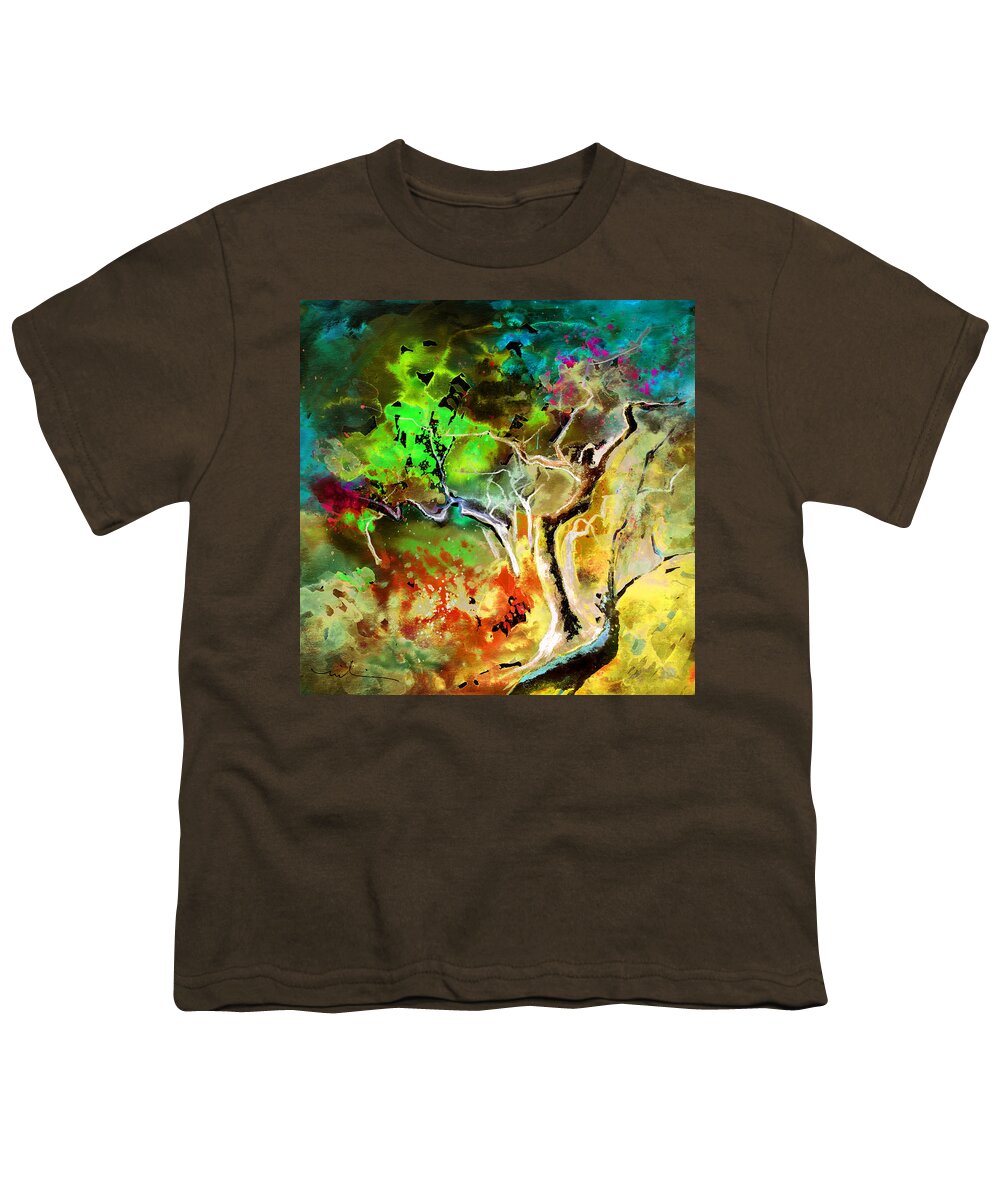 Fantasy Youth T-Shirt featuring the painting The Beast by Miki De Goodaboom