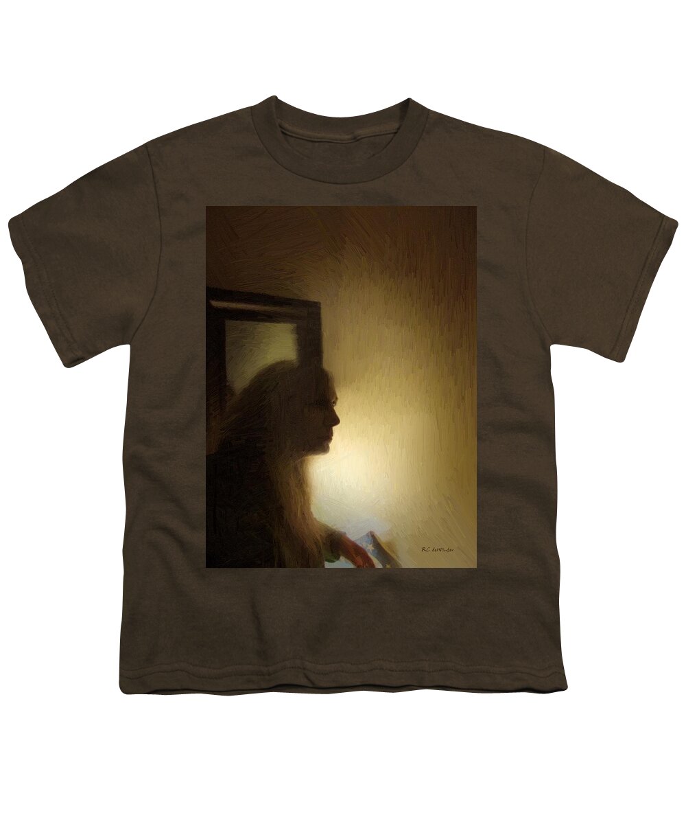 Mirror Youth T-Shirt featuring the painting The Clamor of Silence by RC DeWinter