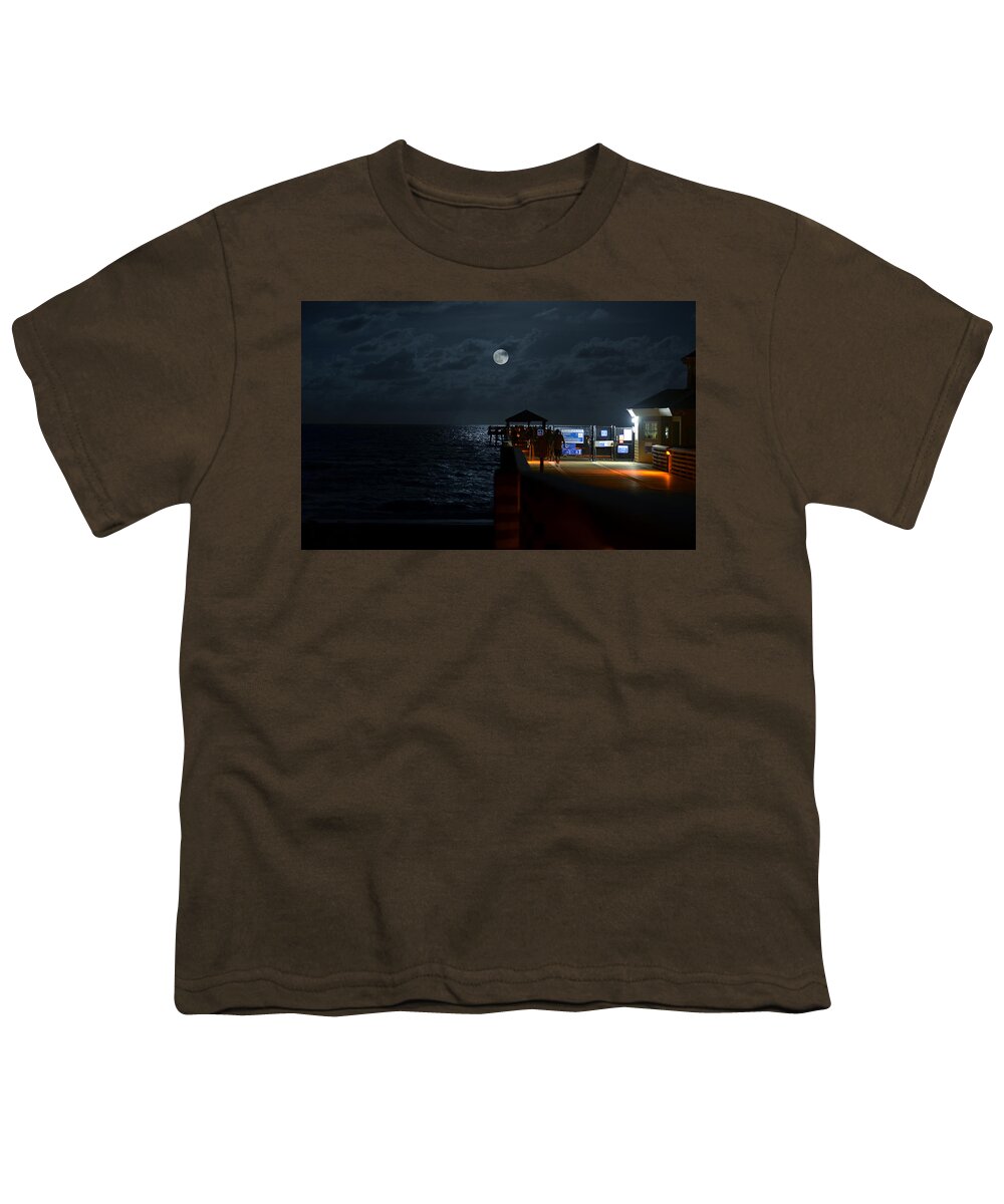 Pier Youth T-Shirt featuring the photograph The Last Outpost by Laura Fasulo