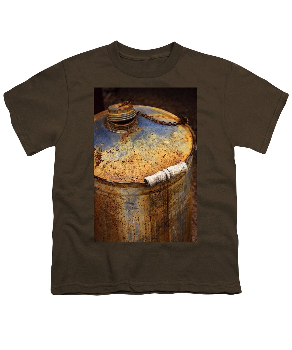 Rust Youth T-Shirt featuring the photograph The Rusty Can by Saija Lehtonen