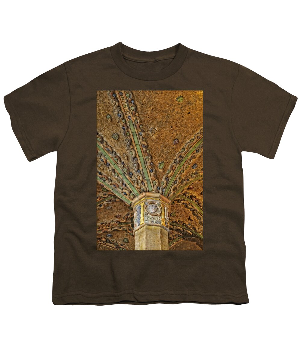 Byzantine Youth T-Shirt featuring the photograph Tile Work by Susan Candelario