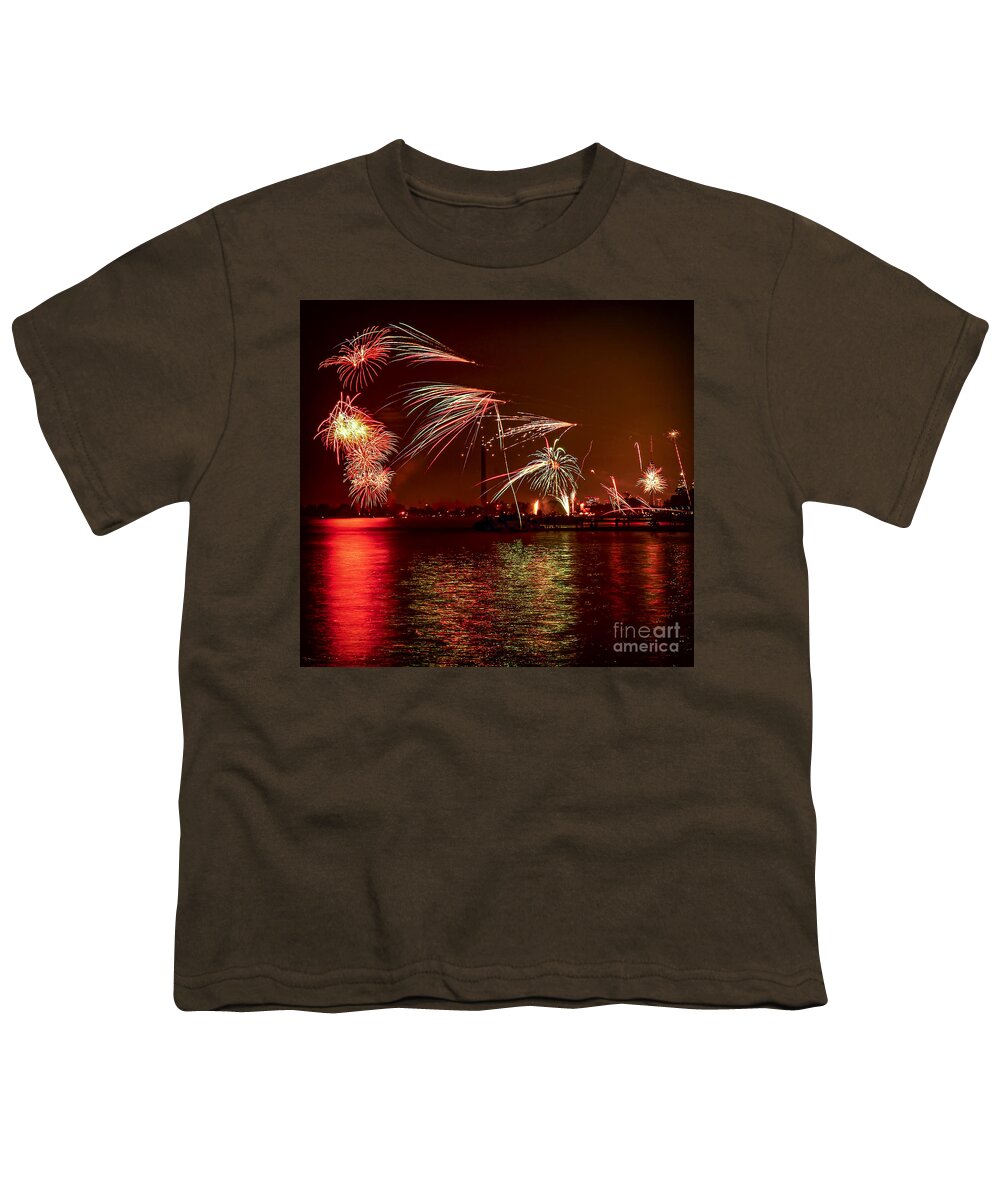 Toronto Youth T-Shirt featuring the photograph Toronto fireworks 2 by Elena Elisseeva