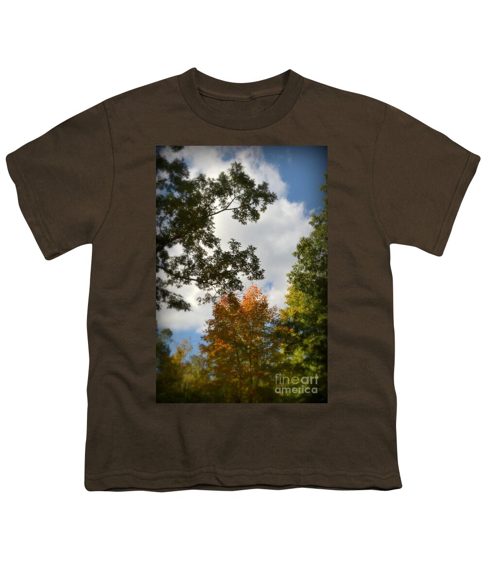 Autumn Youth T-Shirt featuring the photograph Touch of Autumn by Miriam Danar