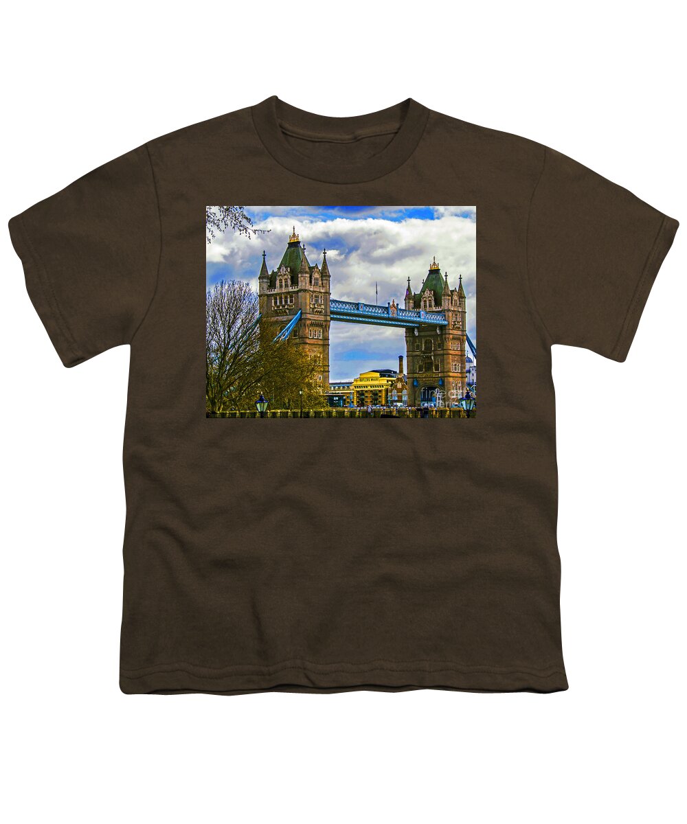 Travel Youth T-Shirt featuring the photograph Tower Bridge by Elvis Vaughn
