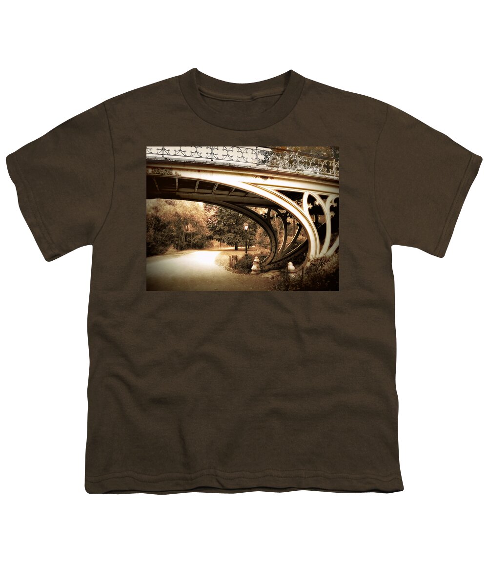 Gothic Youth T-Shirt featuring the photograph Vintage Gothic Bridge by Jessica Jenney