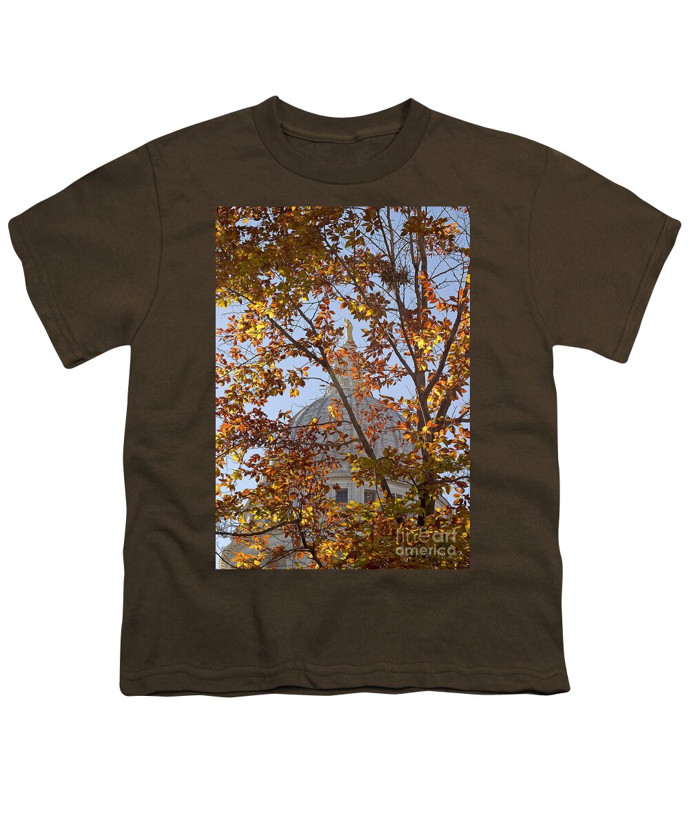 Capitol Youth T-Shirt featuring the photograph Wisconsin Capitol by Steven Ralser
