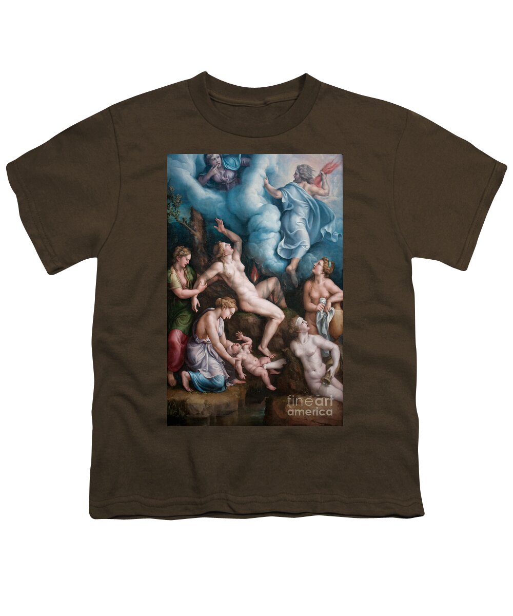 California Youth T-Shirt featuring the digital art Getty Museum #7 by Carol Ailles