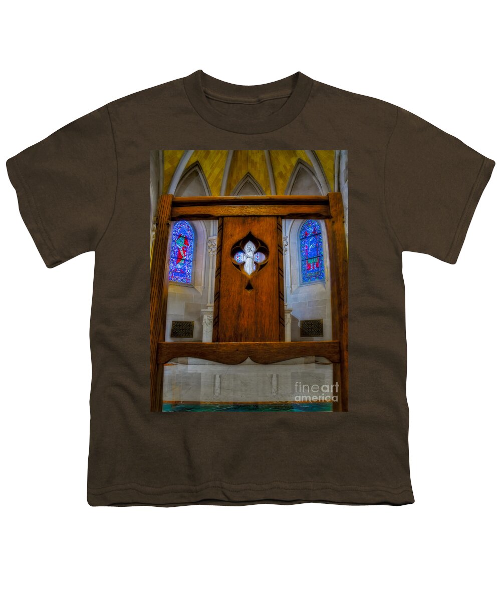 Altar Youth T-Shirt featuring the photograph A View To Saint Ann's Chapel by Susan Candelario
