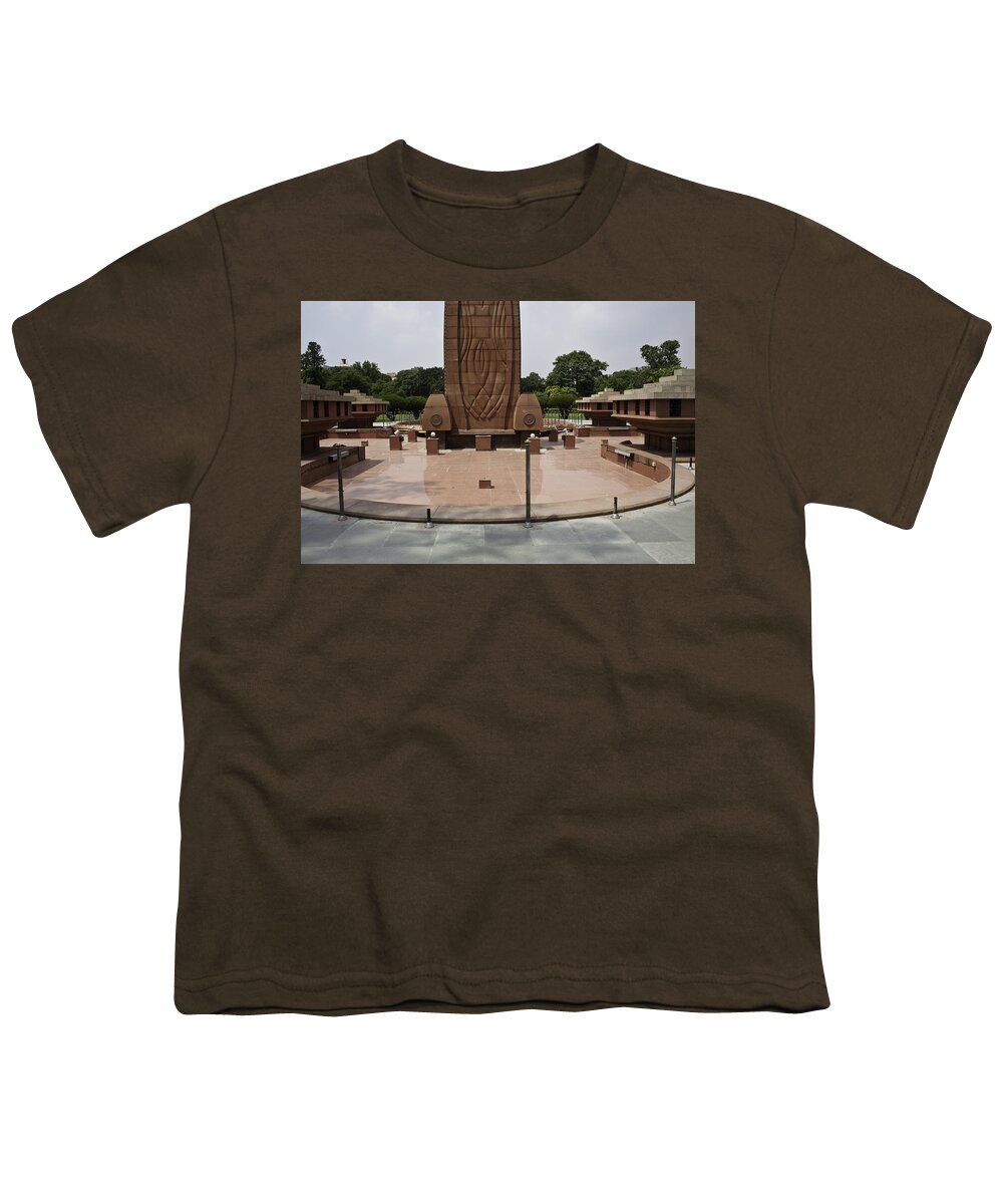 Amritsar Youth T-Shirt featuring the photograph Base of the Jallianwala Bagh memorial in Amritsar by Ashish Agarwal