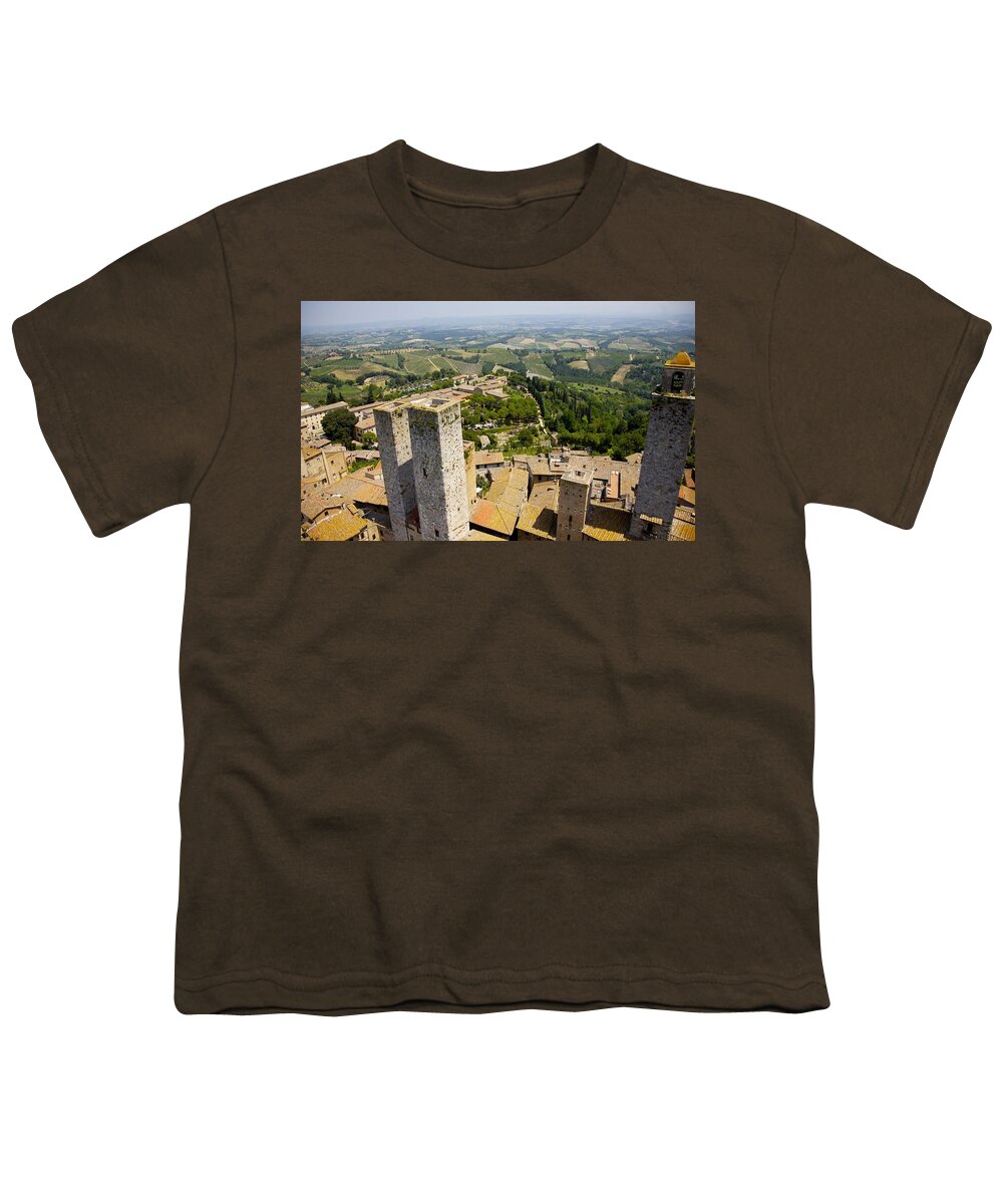Ruralscapes Youth T-Shirt featuring the photograph Between Towers by Lee Stickels