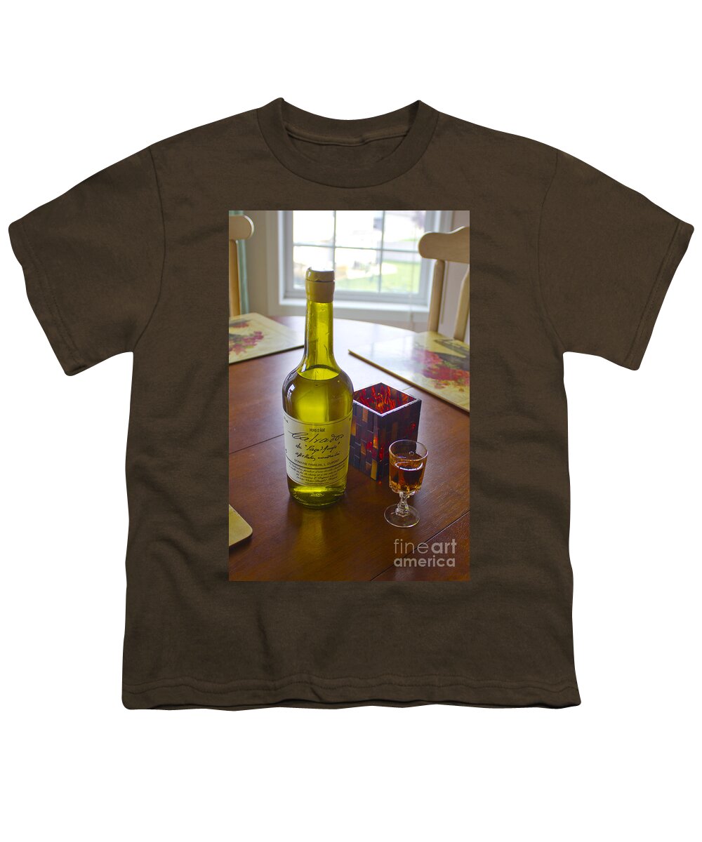 Portrait Youth T-Shirt featuring the photograph Calvados and Candles by Donna L Munro