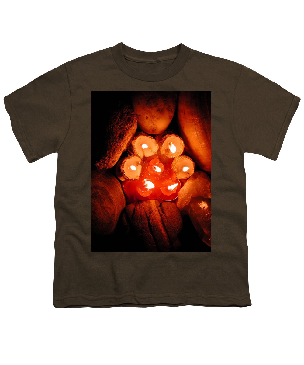Coletteguggenheim Youth T-Shirt featuring the photograph Candlelight by Colette V Hera Guggenheim
