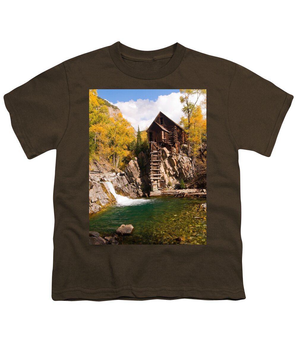 Colorado Youth T-Shirt featuring the photograph Crystal Mill by Steve Stuller