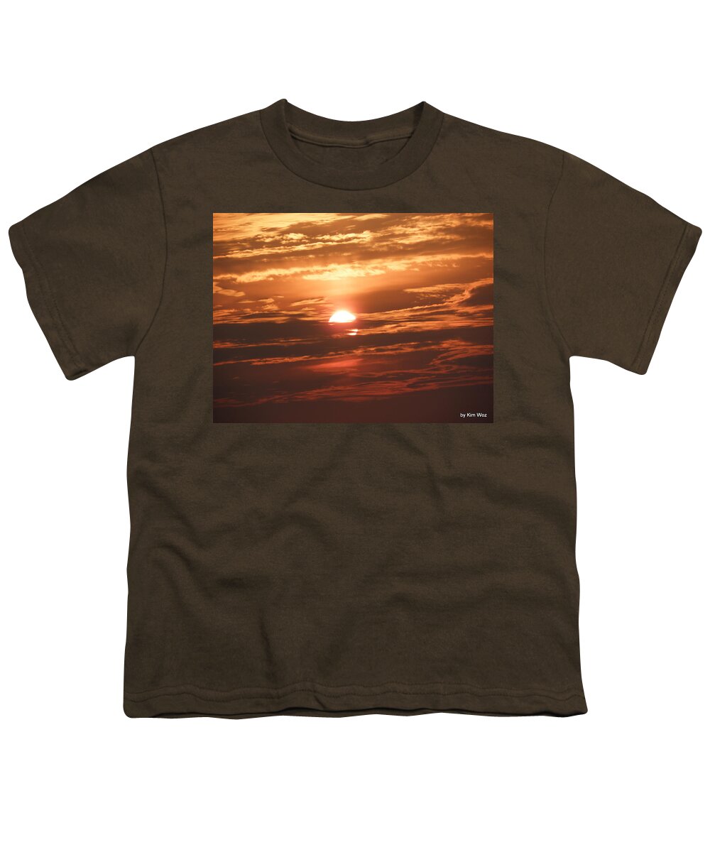 Sunrise Youth T-Shirt featuring the photograph I can remove water mark just email me by Kim Galluzzo