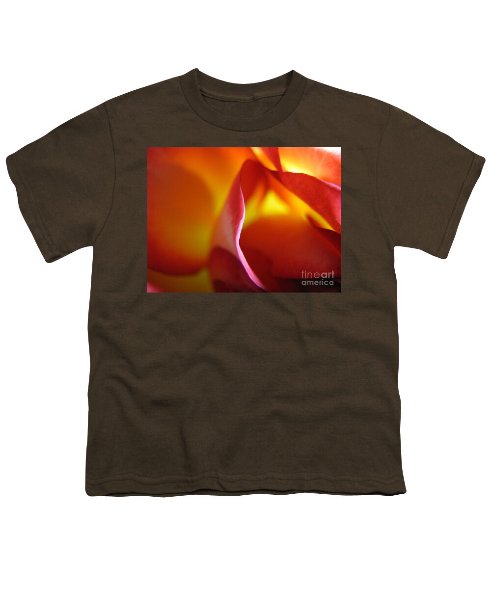 Rose Youth T-Shirt featuring the photograph Inner Flame by Stacey Zimmerman
