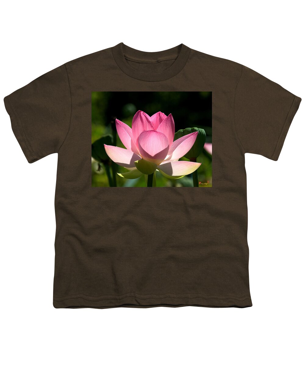Nature Youth T-Shirt featuring the photograph Lotus Beauty--Radiant Beauty DL011 by Gerry Gantt
