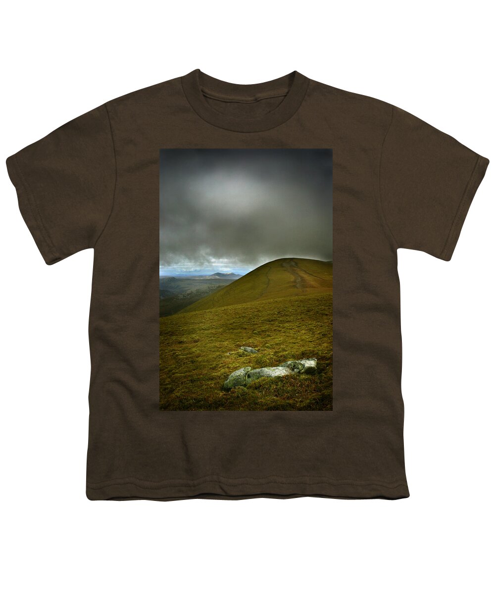Ben Youth T-Shirt featuring the photograph Summit of Ben Wyvis by Joe Macrae