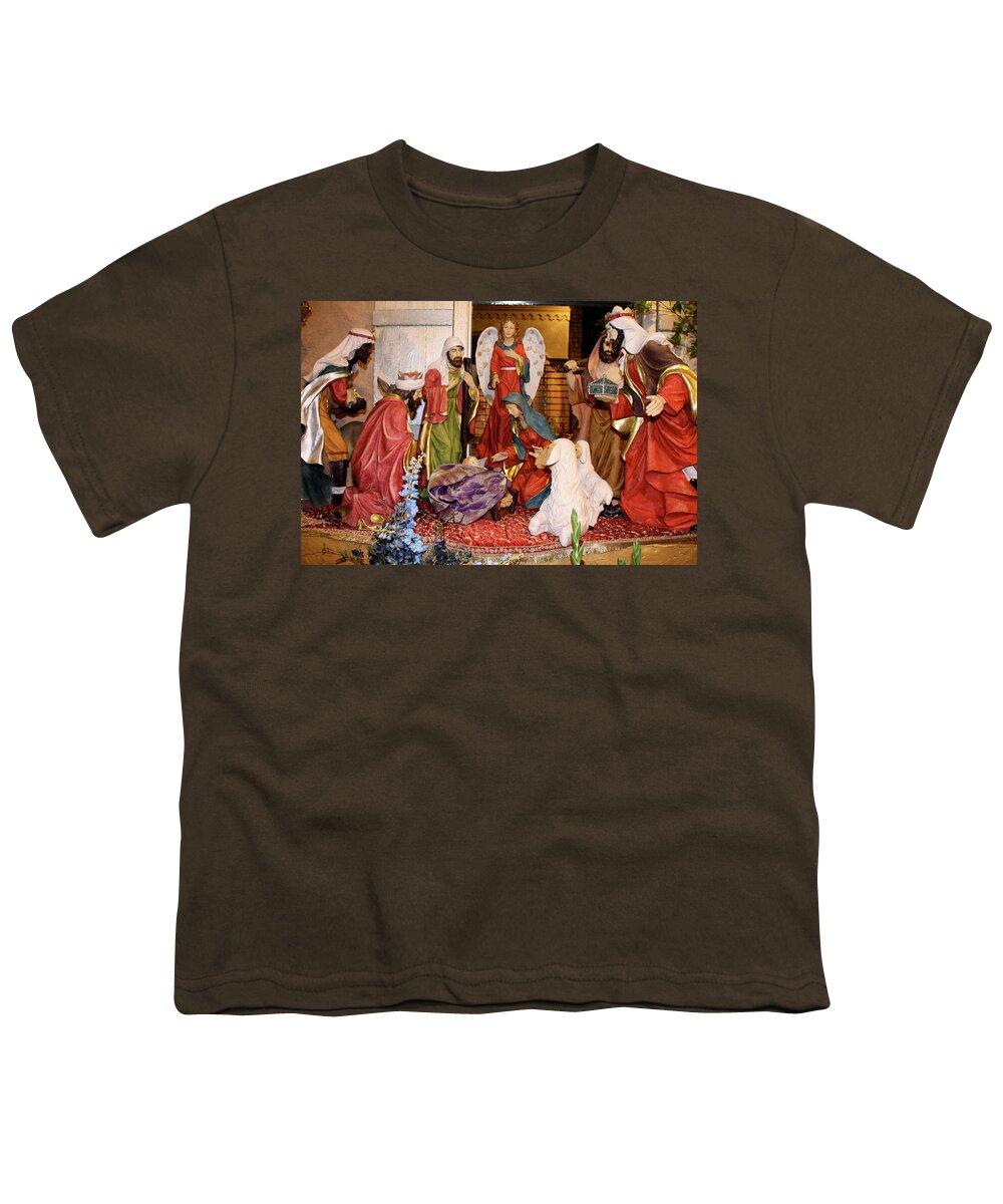 Christian Animate Scene Youth T-Shirt featuring the photograph The Love Of The Lamb by Terry Wallace