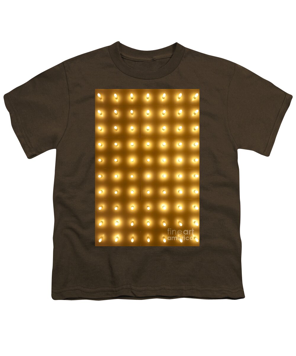 Abstract Youth T-Shirt featuring the photograph Theater Lights in Rows by Paul Velgos