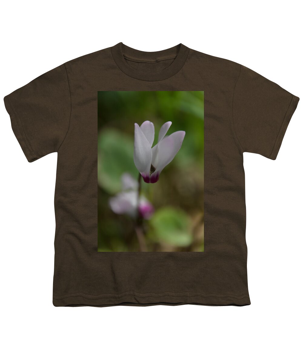 Alone Youth T-Shirt featuring the photograph Wild cyclamen by Michael Goyberg