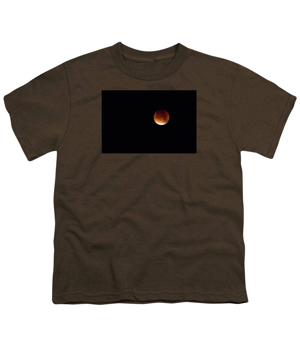 Moon Youth T-Shirt featuring the photograph Blood Moon Super Moon 2015 #1 by Clare Bambers
