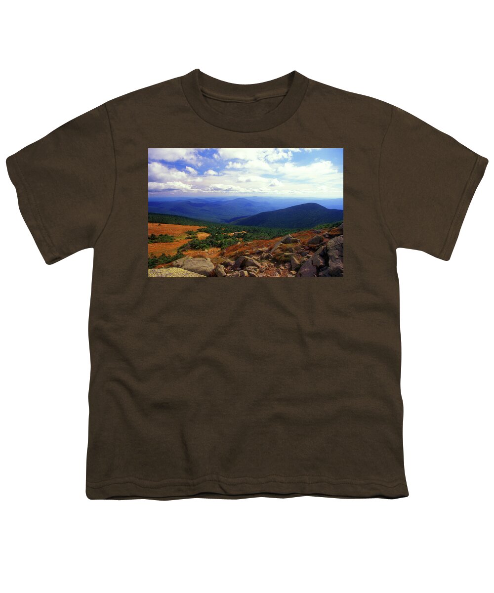 New Hampshire Youth T-Shirt featuring the photograph Mount Moosilauke Summit #1 by John Burk