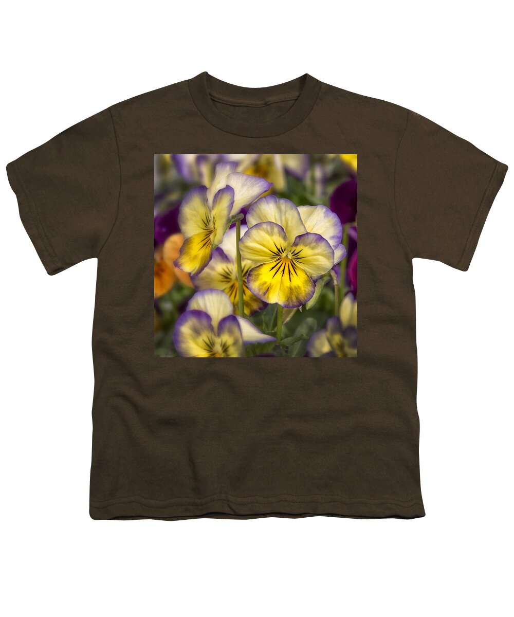 Violas Youth T-Shirt featuring the photograph Spring Up Close #3 by Robert Fawcett