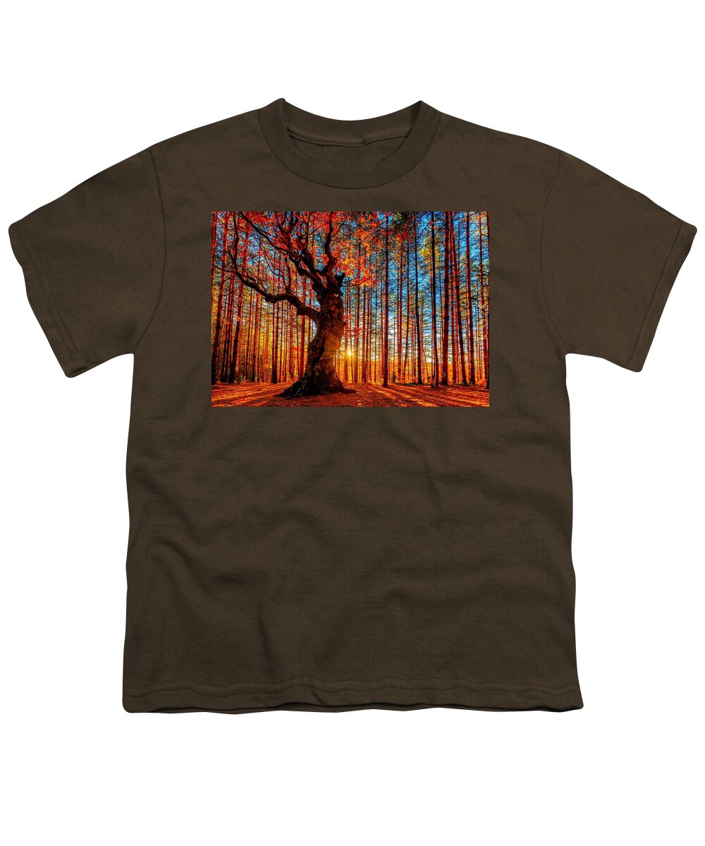 Tree Youth T-Shirt featuring the digital art Tree #1 by Maye Loeser