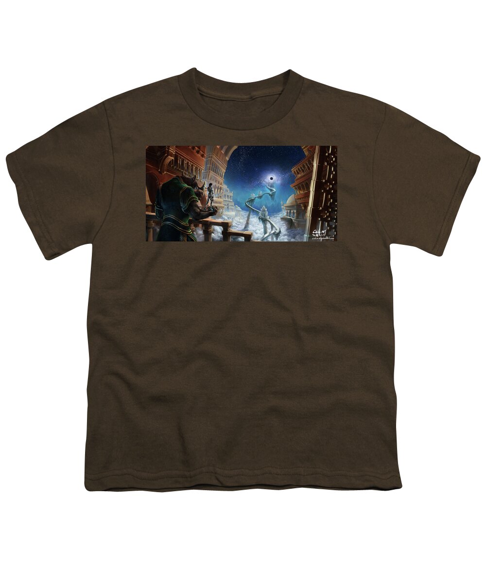 Landscape Youth T-Shirt featuring the digital art Landscape #14 by Maye Loeser