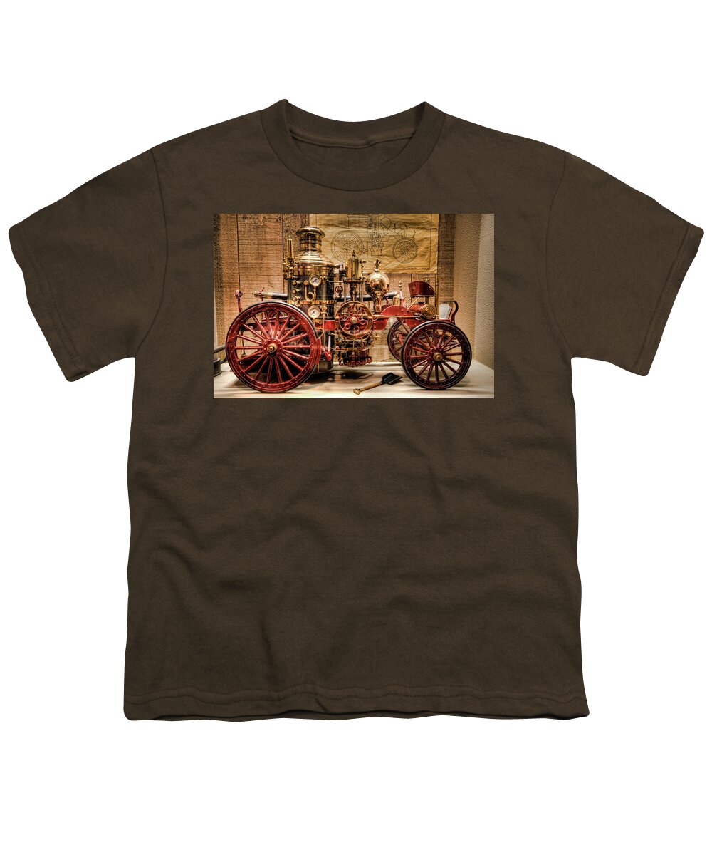 Hdr Youth T-Shirt featuring the photograph 1870 LaFrance by Brad Granger