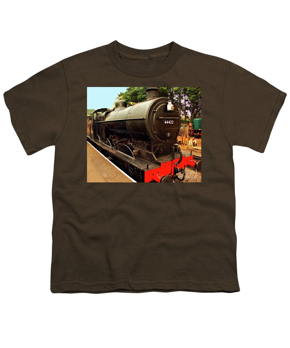Railways Youth T-Shirt featuring the photograph Ready To Go #2 by Richard Denyer