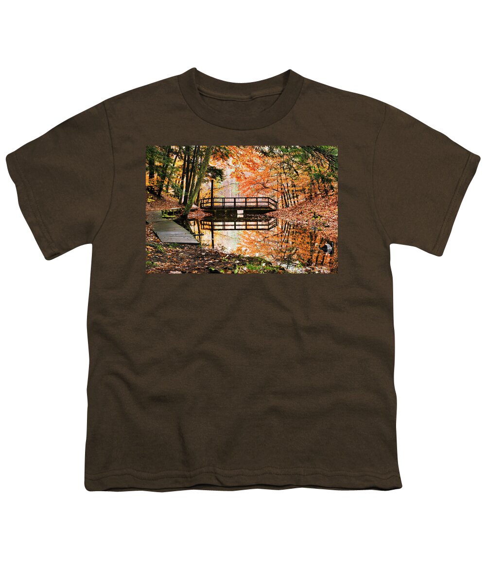 Fall Youth T-Shirt featuring the photograph Autumn Pleasure by Christina Rollo