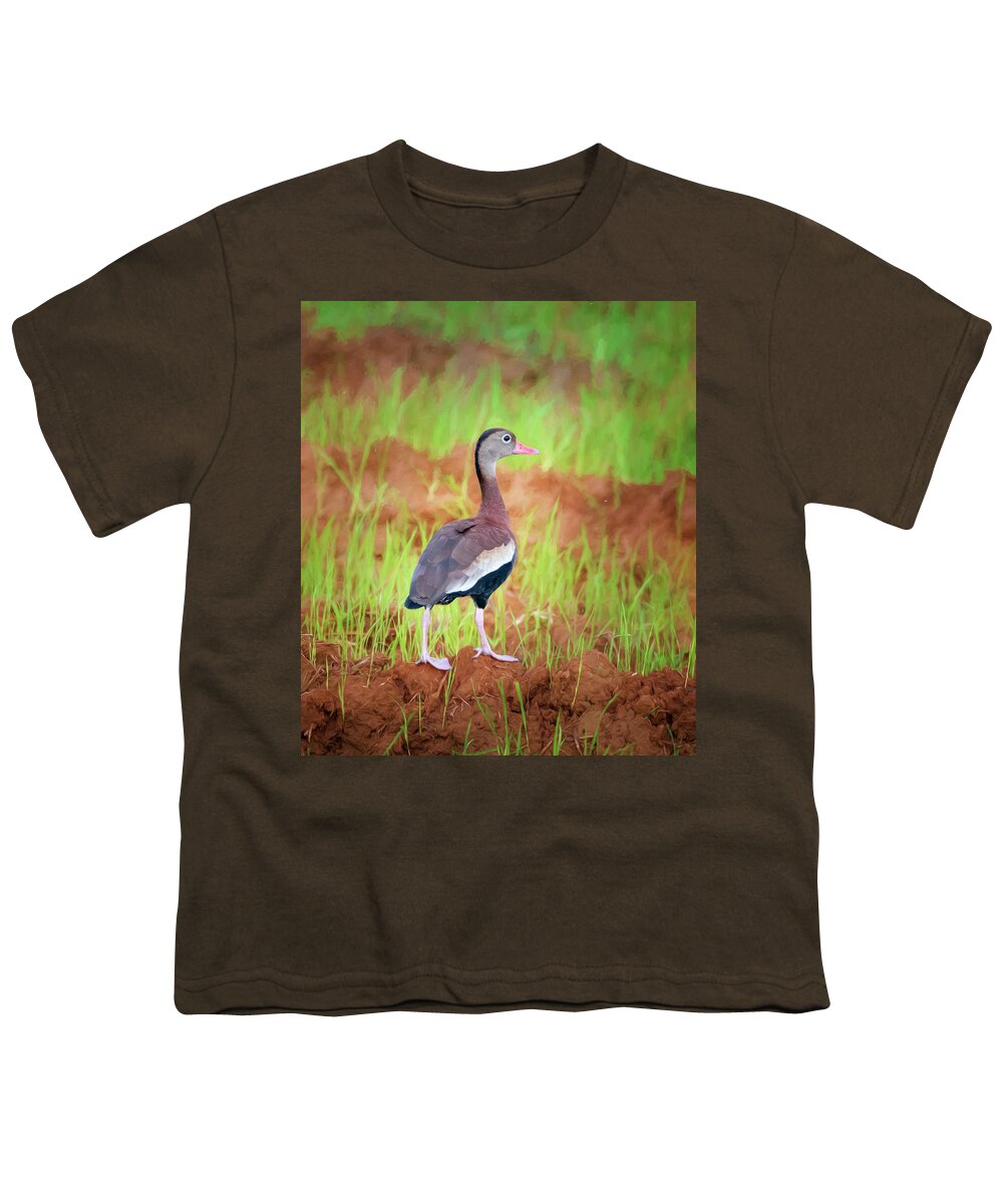 Joan Carroll Youth T-Shirt featuring the photograph Black-Bellied Whistling Duck Costa Rica by Joan Carroll